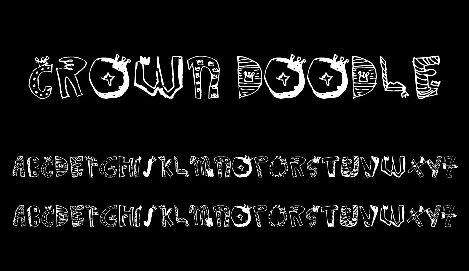 Crown Doodle {denne} font